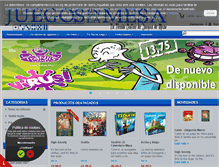 Tablet Screenshot of juegosenlamesa.com